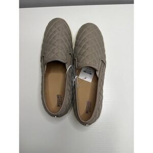 Mossimo Supply Co Womens Quilted Slip On Sneakers Taupe Brown Size 10 NEW